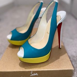 Cute multi-color CL slingback